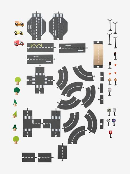 Straßenset aus Holz FSC® mehrfarbig 2