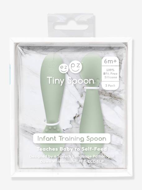 2er-Pack Esslern-Löffel TINY SPOON EZPZ hellgrün+zartrosa 2