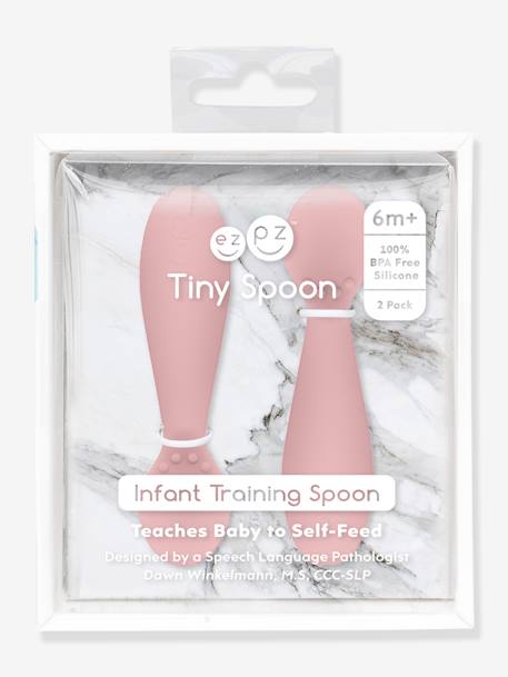 2er-Pack Esslern-Löffel TINY SPOON EZPZ hellgrün+zartrosa 5