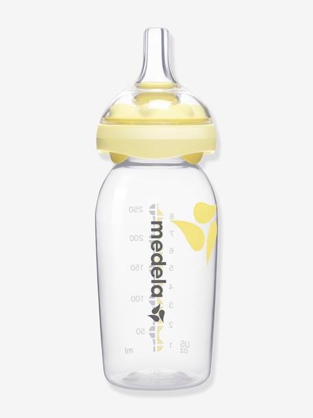 Babyflasche 250 ml mit Muttermilchsauger CALMA MEDELA transparent/gelb 1