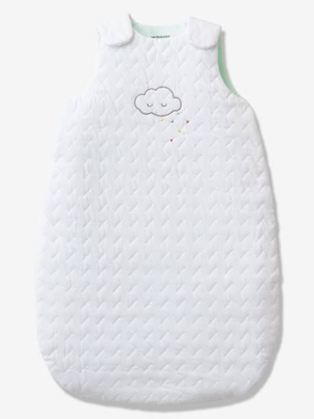 Bio-Kollektion: Baby Winterschlafsack WOLKE für Frühchen & Neugeborene weiß 1