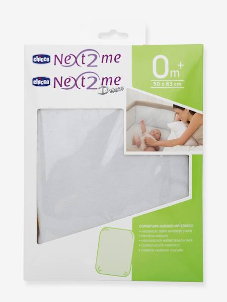 Matratzenschonbezug für Babybett NEXT2ME CHICCO weiß 2