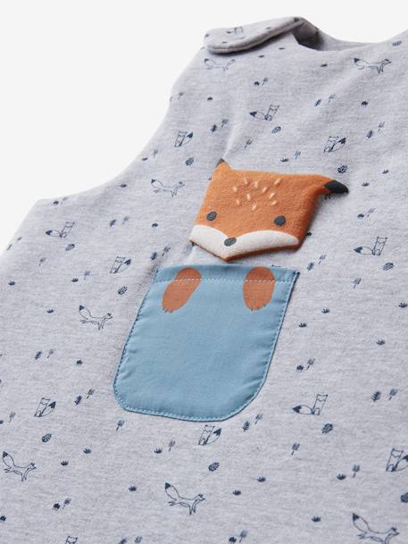 Ärmelloser Baby Schlafsack BABY FOX Oeko Tex grau meliert 4