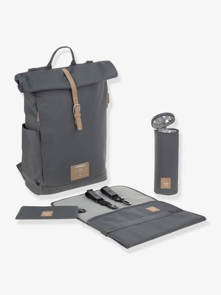 Wickelrucksack mit Rolltop, Green Label Kollektion LÄSSIG anthrazit+nachtblau 2