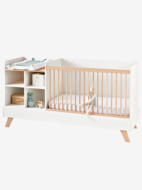 Kinderzimmer 4-in-1-Kombibett COMBINID, mitwachsend weiß/grau+weiß/natur 11