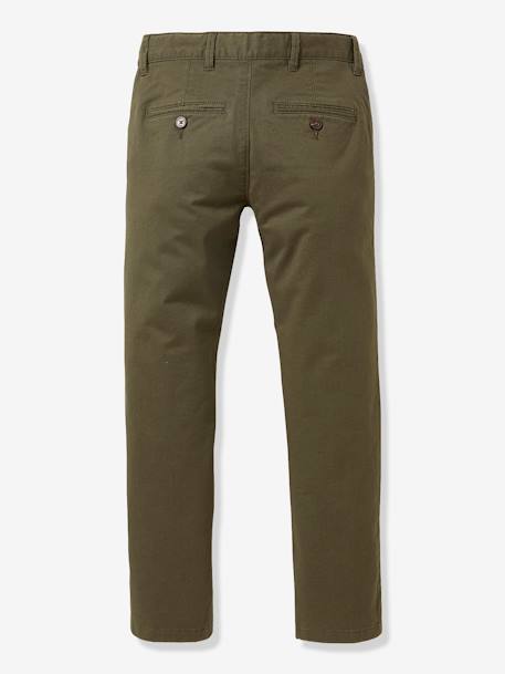 Jungen Chinohose CYRILLUS khaki+marine 2