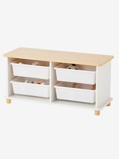 Kinderzimmer-Aufbewahrung-Kommoden & Sideboards-Kinderzimmer Kommode mit 4 Aufbewahrungsboxen PTILOU