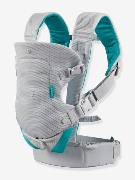 Babytrage Flip Ergo Convertible Air INFANTINO - hellgrau/türkis - 5