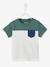 Jungen Baby T-Shirt, Colorblock gelb+grün/weiß 4