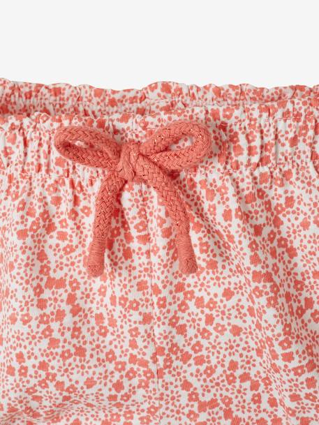 Jersey-Shorts für Mädchen Baby Oeko-Tex - salbeigrün+senfgelb bedruckt+weiß/rot bedruckt - 9