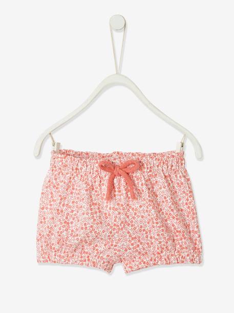 Jersey-Shorts für Mädchen Baby Oeko-Tex - salbeigrün+senfgelb bedruckt+weiß/rot bedruckt - 7