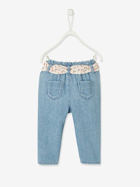 Mädchen Baby Jeans mit Stoffgürtel double stone 5