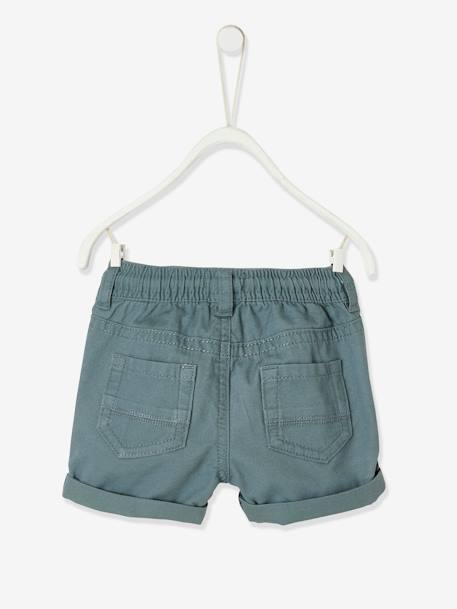 Jungen Baby Shorts mit Dehnbund Oeko-Tex beige+camelfarben+graugrün 11