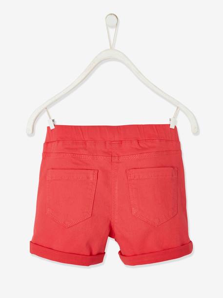 Mädchen Shorts, Makrameespitze BASIC erdbeere+grün+pfirsich 2