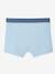 5er-Pack Jungen Boxershorts BASIC Oeko-Tex pack blau/weiß/grau 7