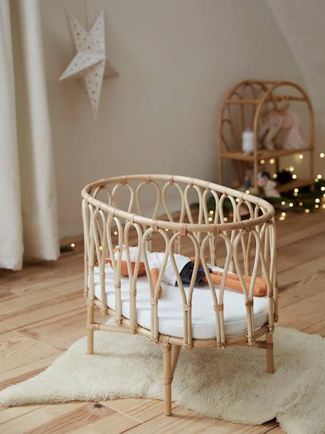 Puppenbett aus Rattan MINI BOHO natur 1