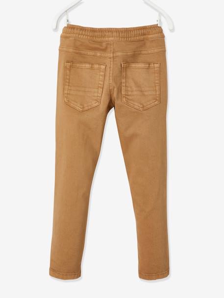 Jungen Hose, Dehnbund mit Kordelzug Oeko Tex beige+nachtblau 6