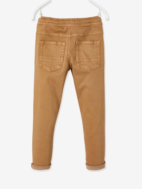 Jungen Hose, Dehnbund mit Kordelzug Oeko Tex beige+nachtblau 5