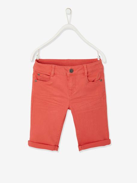 Jungen Shorts Oeko-Tex beige+blau gestreift+graublau+grün+hellgelb+koralle+nachtblau+olivgrün 32