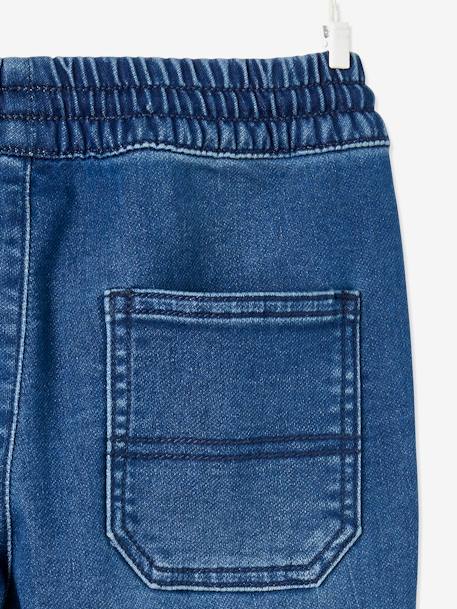 Jungen Sweathose, Jeans-Optik blue stone+grauer denim 3