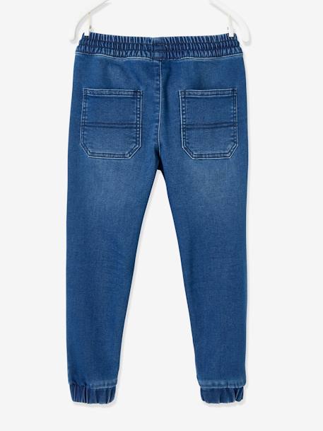 Jungen Sweathose, Jeans-Optik Oeko-Tex blue stone+grauer denim 2