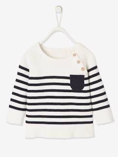 Babymode-Pullover, Strickjacken & Sweatshirts-Pullover-Baby Pullover, Streifen Oeko-Tex