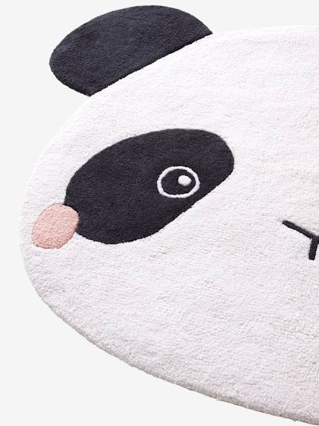 Kinderzimmer Teppich PANDA weiß/schwarz 4