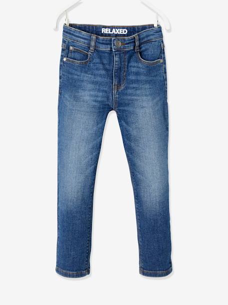 Jungen Loose-Fit-Jeans Oeko-Tex, Bundweite verstellbar blue stone 1