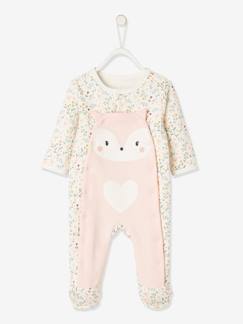 Babymode-Mädchen Baby Strampler mit Tiermotiv, Öffnung vorn Oeko Tex