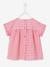 Mädchen Baby Bluse, Karos oder Blumenprint - rosa/weiß kariert - 2