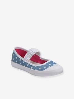 Kinderschuhe-Mädchen Stoff-Ballerinas, Gummizug