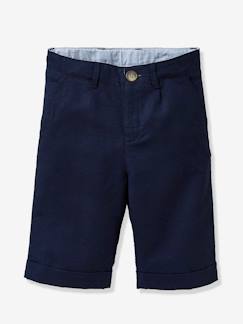 Jungenkleidung-Shorts & Bermudas-Jungen Bermuda, festlich mit Leinen/Baumwolle CYRILLUS