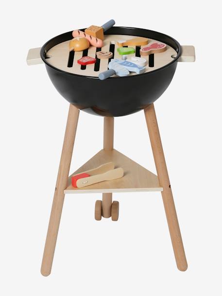 Kinder Spielgrill, Holz FSC® natur/schwarz 2