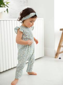 Babymode-Jumpsuits & Latzhosen-Mädchen Baby-Set: Overall & Haarband