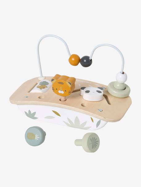 Baby Mini-Spieltisch, Holz FSC® - mehrfarbig/kirsche+sonne+mehrfarbig/pandafreunde - 12