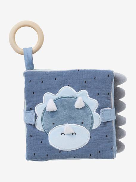 Baby Stoffbuch KLEINER DINO - blau - 1