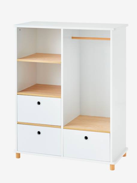 Kinderzimmer Schrank PTILOU weiß/natur 5