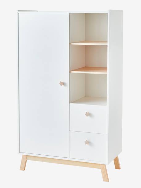 Kinderzimmer Schrank GROßER BÄR - weiß/natur - 1