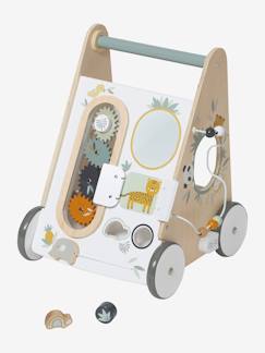 Spielzeug-Baby-Musik-Baby Lauflernwagen PANDAFREUNDE mit Bremse, Holz FSC®