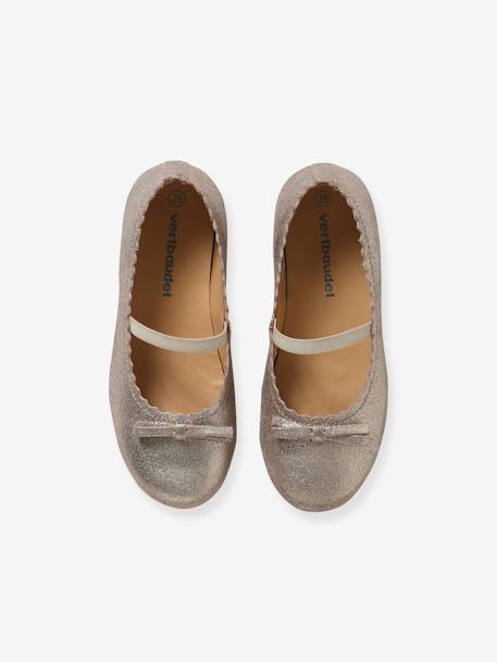 Mädchen Ballerinas - beige metallic+marine+rosa - 8