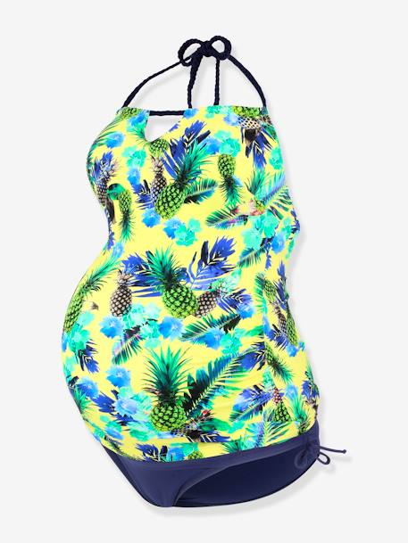 Umstands-Tankini ALOHA CACHE COEUR gelb/marine tropical 3