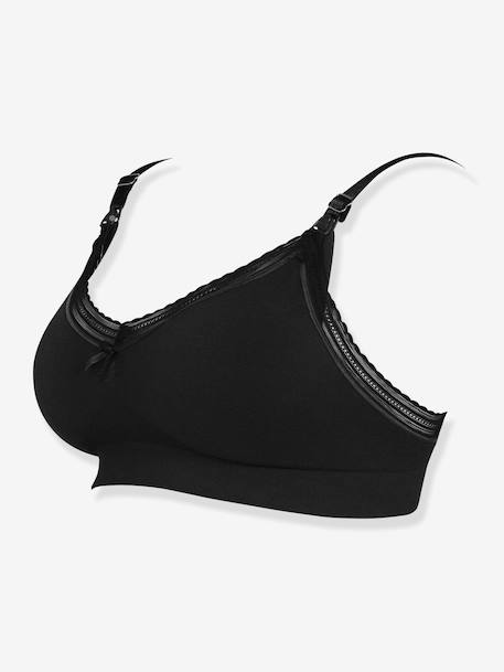 Nahtloses Bustier für Schwangerschaft & Stillzeit MILK CACHE COEUR - bordeaux+schwarz+tanne - 6