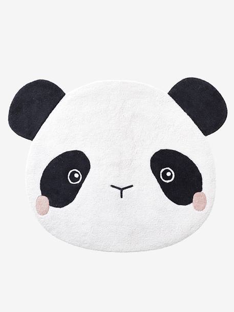 Kinderzimmer Teppich PANDA weiß/schwarz 1