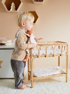 Spielzeug-Puppen-Puppen Wickeltisch aus Rattan MINI BOHO