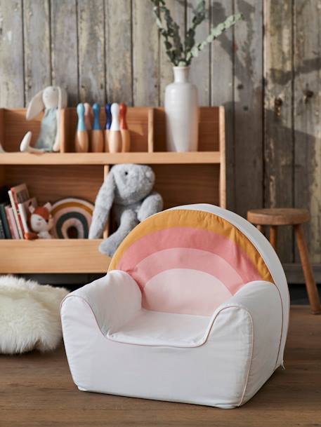 Kinderzimmer Sessel REGENBOGEN, personalisierbar - wollweiß - 8