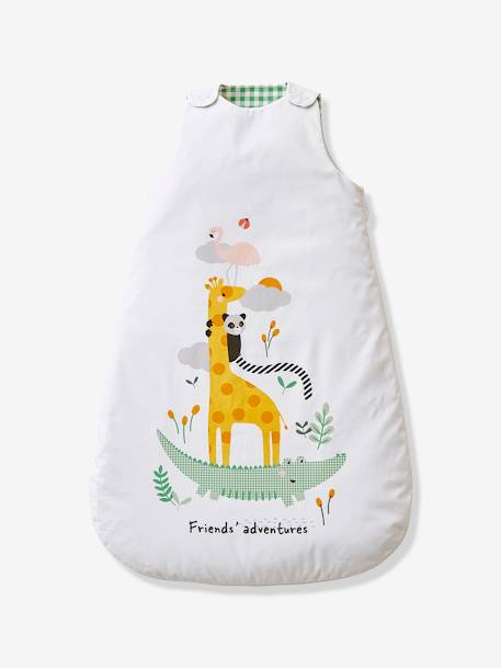 Baby Sommerschlafsack TIERPYRAMIDE weiß/mehrfarbig 1