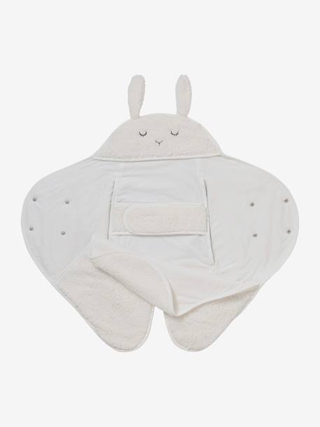 Baby Plüsch-Ausfahrsack, Fell-Imitat - braun/bär+wollweiß/hase - 7