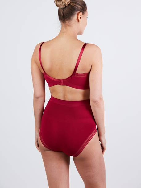 Nahtloses Bustier für Schwangerschaft & Stillzeit MILK CACHE COEUR bordeaux+schwarz+tanne 4