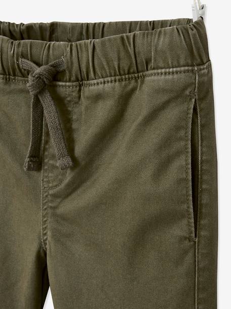 Jungen Cargohose mit Dehnbund Oeko-Tex, Bundweite verstellbar dunkelkhaki+eisblau+graubeige 4