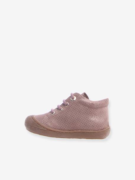 Mädchen Baby Lauflernschuhe COCOON NATURINO - rosa getupft glanzeffekt - 3